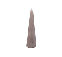 St. 1 Kegelkerze metallisch 14 Std. Silber 41x150mm