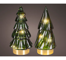 Micro LED boom glas steady binnen 2ass groen/warm wit D.6cm x H.12.8cm
