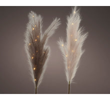 Micro LED Warm weiß Fahne Stoff BO innen 2 sortiert H70 cm