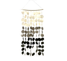 Mobile Capiz-Vorhang Natur 58cm 120cm Mehrfarbig