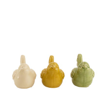 Vogel Keramik 14x7.5x9cm 3 Farben Assorted