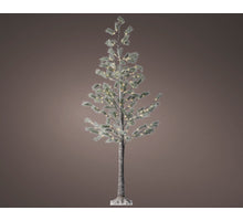Baum Schneefichte auf Stamm grün/warmweiß 80x210cm 128LED