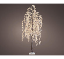 Baum weiß Blume im Freien warm weiß H210cm 600 microLED