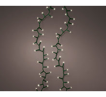 LED-Kompaktleuchten für den Außenbereich, grün/warmweiß, 450 cm, 220 LEDs