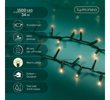 LED compact lights steady buiten groen/warm wit L.3400cm