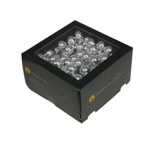 w/b. 144 glassballs/wire silver shiny 25 mm