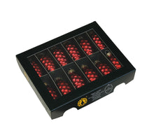 w/b. 12 glass cones/cap red mat 60 mm