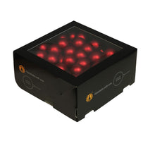 w/b. 72 glassballs/wire red mat 30 mm