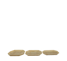 S/3 Tablett Bambus 53x38x5cm Natur
