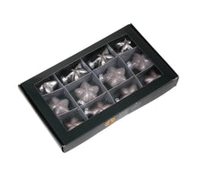 inkl. 12 Glassterne/Kappen aus Tuffstein 40 mm