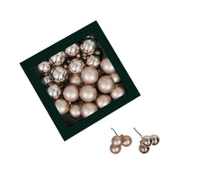w/b. 36 glassballs/wire hazel 40 mm