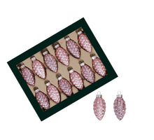 w/b. 12 glass cones/cap blush 60 mm