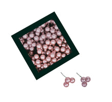 w/b. 144 glassballs/wire blush 20 mm