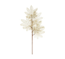 Zweig Blatt künstlich 76x25x3cm Schwarz