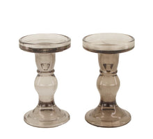 Kerzenhalter Glas Ø8.5x14cm Gemischt braun