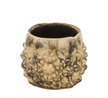 Pflanzgefäß Keramik Ø8x8,5cm Taupe/Grau