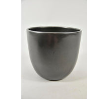 Glass bottle with shell and label Black-wash 28-33x7-8x7-8cm