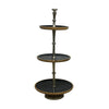 Etagiere wood 75x35x2.5cm Black