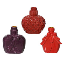 Porzellan-Kerzenhalter, Parfümflasche, 3er-Set, 13x9x14cm