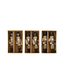 Figur Nussknacker Holz 7x3x12cm 2pc in Box Gemischt natürlich