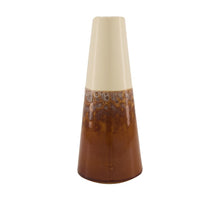 Vase Keramik Ø13x34cm Braun