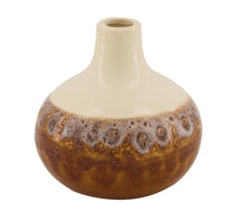 Vase Keramik Ø16.5x16cm Braun