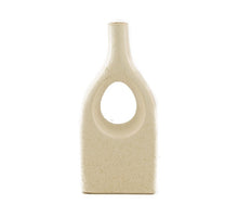 Vase Keramik 10.5x5x20.5cm Weiß