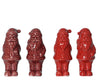 Kerstman dolomiet 4 assortie Rood D15 H35cm