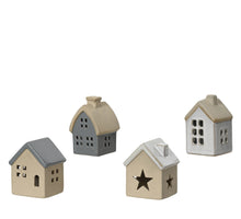 Huis porselein 4ass 5,8x6,8x8,2cm
