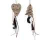 Hanger star w tassel 2col ass assorted 40cm