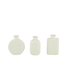 Vase Keramik 6.7x3.5x11.1cm Hellgrau Mix