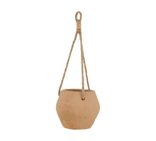 Pflanzgefäß hängend Terrakotta mit Seil Ø18x14,5cm Terrakotta
