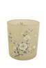 GLAS D7,3X8H CREMEFARBIGE BLUMEN