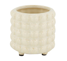 Pflanzgefäß Keramik Ø13x13cm Weiß