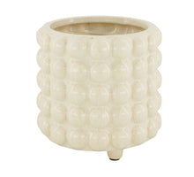 Pflanzgefäß Keramik Ø10x10cm Weiß
