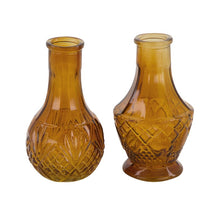 Vase Glas Ø6.5x11.5cm Grüner Mix