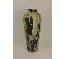 Vase Vulkanisch 27x60 Schwarz