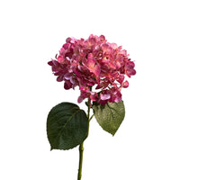 Hydrangea-Spray 75 cm, Echtfühl-Optik, mauve
