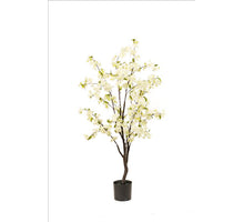 Blütenbaum im Topf, weiß - H135 cm