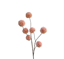 Pompom-Spray x 7 lg 98 cm Lachsfarben