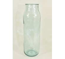 Vase Milk, transparentes Recyclingglas, Ø14 H45cm