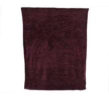 Überwurf Polyester Flanell Raute bordeaux L130 B170 H0.80cm