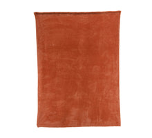 Überwurf Polyester Flanell Diamant weich terra L130 B170 H0.80cm