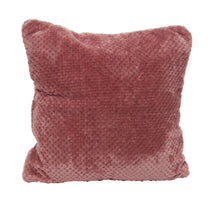 Kissen Polyester Diamant Flanell Samt rosa L45 B45 H12 cm