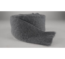 Wolleband 7 cm x 4 mtr dunkelgrau
