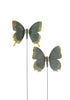 SCHMETTERLING BRONZE 15CM/60CM STECKER 2 SORTIERT KUNSTSTOFF