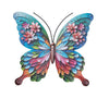 Schmetterling/Blume Wanddekoration Metall 16,8 x 18 cm