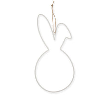 2 Stück Metall-Anhänger ''Hase'' 25cm Stein