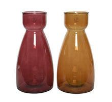 Vase recyceltes Glas verblassen 2kl.ass - dia21.5-H43.5cm - assortiert