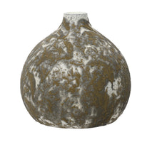Vase terrakotta braun-waschiert H25 T27cm